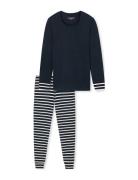 Long Pyjamas Midnight Blue - Casual Essentials Pyjamas Navy Schiesser