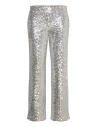 Melodiepw Pa Bottoms Trousers Straight Leg Silver Part Two