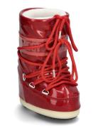 Mb Icon Jr Glitter Vinterstøvletter Pull On Red Moon Boot