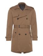 Water-Repellent Trench Coat With Belt Trench Coat Kåpe Brown Mango