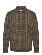 Wbglixto Check Shirt Designers Shirts Casual Brown Woodbird