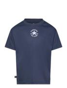 Kt-S/S Knit Top Sport T-shirts Short-sleeved Navy Converse