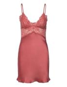 Sd Satin Lace Ali Bodies Slip Pink Hunkemöller