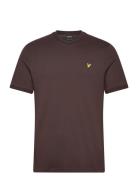 Ottoman Tipped T-Shirt Tops T-shirts Short-sleeved Brown Lyle & Scott