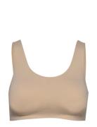 Bra Svea U Neck Top Lingerie Bras & Tops Soft Bras Tank Top Bras Beige...