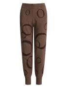 Knitted Trousers, Tandrell 1 Bottoms Trousers Straight Leg Brown Ivo N...