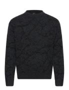 Kratere Tops Knitwear Round Necks Black BOSS