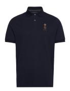 Heritage Harry Polo Tops Polos Short-sleeved Navy Hackett London