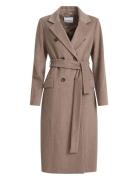 Wool Coat, Cadeo Ullfrakk Frakk Beige Ivo Nikkolo