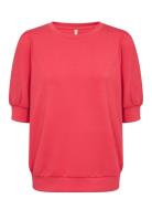 Sc-Banu Tops Sweat-shirts & Hoodies Sweat-shirts Red Soyaconcept