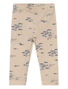 Legging Printed Bottoms Leggings Cream Petit Piao