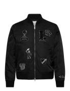 Neo Varsity Bomber Jacket Bomberjakke Jakke Black Les Deux