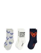 Bow 3-Pack Socks Socks & Tights Socks Multi/patterned Mini Rodini