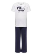 Sl-Sleepwear Pyjamas Sett White Polo Ralph Lauren