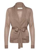 Thaniiw Short Cardigan Tops Knitwear Cardigans Beige InWear