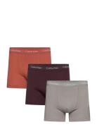 Trunk 3Pk Boksershorts Beige Calvin Klein