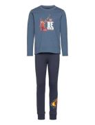 Lwaris 703 - Pyjamas Pyjamas Sett Blue LEGO Kidswear