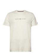 Ss Tee Tops T-shirts Short-sleeved Cream Tommy Hilfiger