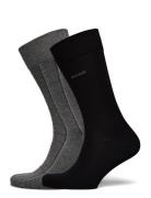 2P Rs Pinstripe Mc Underwear Socks Regular Socks Black BOSS