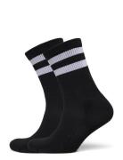 Core Stripe Crew Socks 2-Pack Lingerie Socks Regular Socks Black Organ...