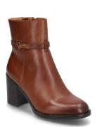 Women Boots Shoes Boots Ankle Boots Ankle Boots With Heel Brown Tamari...