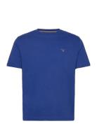 Emb Original Shield T-Shirt Tops T-shirts Short-sleeved Blue GANT