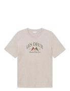 Ivy League T-Shirt Tops T-shirts Short-sleeved Beige Les Deux