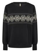 Sc-Banu Sweat-shirt Genser Black Soyaconcept