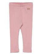 Leggings Rib Bottoms Leggings Pink Minymo