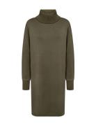 Sc-Banu Knelang Kjole Khaki Green Soyaconcept