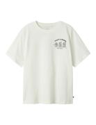 Nkmtobobbi Ss Nreg Top Box Tops T-shirts Short-sleeved White Name It