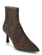 Booties Shoes Boots Ankle Boots Ankle Boots With Heel Brown Billi Bi