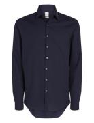 Non Iron Tonal Strct Slim Shirt Tops Shirts Business Navy Calvin Klein