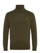 Cotton Turtleneck Sweater Tops Knitwear Turtlenecks Green Polo Ralph L...