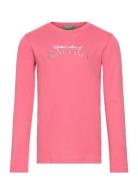 T-Shirt L/S Tops T-shirts Long-sleeved T-shirts Pink United Colors Of ...