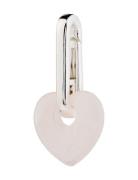 Charm Rose Quartz Heart Pendant Halskjede Anheng Silver Pilgrim