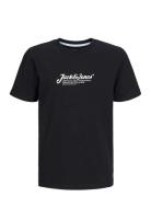 Jjbeau Tee Ss Crew Neck Jnr Tops T-shirts Short-sleeved Black Jack & J...