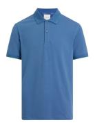 Thermo Tech Pique Slim Polo Tops Polos Short-sleeved Blue Calvin Klein