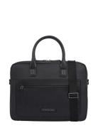 Th Monogram Computer Bag Dataveske Veske Black Tommy Hilfiger