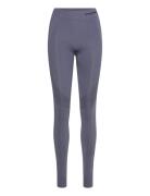 Hmlmt Shaping Seamless Mw Tights Sport Running-training Tights Blue Hu...