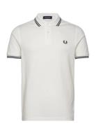 Twin Tipped Fp Shirt Tops Polos Short-sleeved White Fred Perry