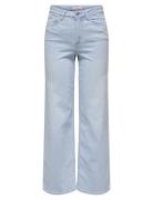 Onlmadison Blush Hw Wide Dnm Cro495 Noos Bottoms Jeans Wide Blue ONLY