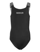 Swimsuit Badedrakt Badetøy Black Calvin Klein