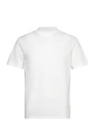 Ace Mock Neck T-Shirt Tops T-shirts Short-sleeved White J. Lindeberg