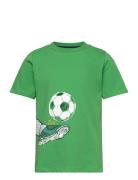 T-Shirt Ss Tops T-shirts Short-sleeved Green Minymo