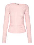 Asymmetric Top Tops T-shirts & Tops Long-sleeved Pink Gina Tricot