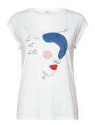 Cc Heart Face T-Shirt - Cap Sleeve Tops T-shirts & Tops Short-sleeved ...