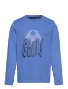 T-Shirt Ls Tops T-shirts Long-sleeved T-shirts Blue Minymo