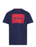 Short Sleeves Tee-Shirt Tops T-shirts Short-sleeved Navy Hugo Kids