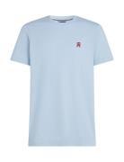 Monogram Imd Tee Tops T-shirts Short-sleeved Blue Tommy Hilfiger